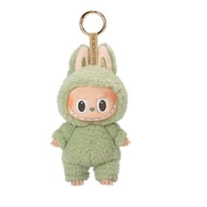 Authentic pop mart exciting macaron labubu plush pendant | Green Grape